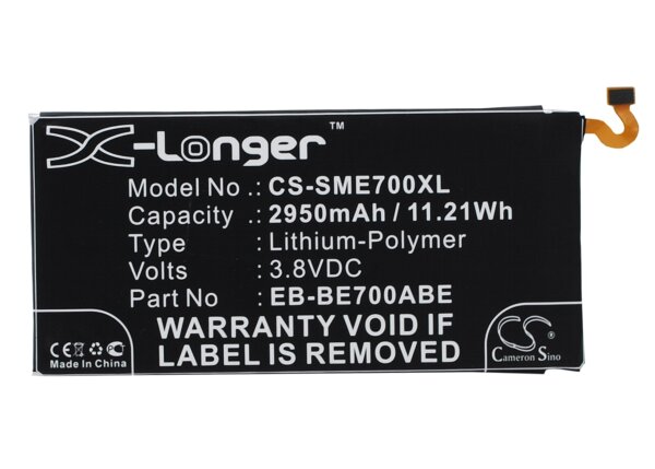 Ersatzakku - CS-SME700XL - Samsung EB-BE700ABE - 3,8 Volt 2950mAh Li-Polymer