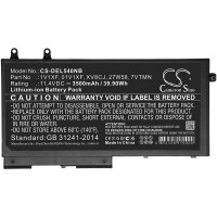 Ersatzakku - CS-DEL540NB - Dell XV8CJ / 27W58 - 11,4 Volt 3500mAh Li-Ion