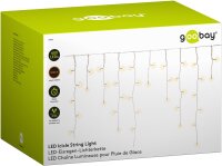 Lichterkette 400er LED-Eisregen mit Timer-Funktion warm-weiß Innen/Außenbereich 15m