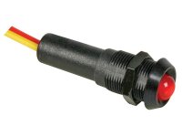 Velleman - 12VBR - LED-Signalleuchte 12 V Rot - Schwarzes...