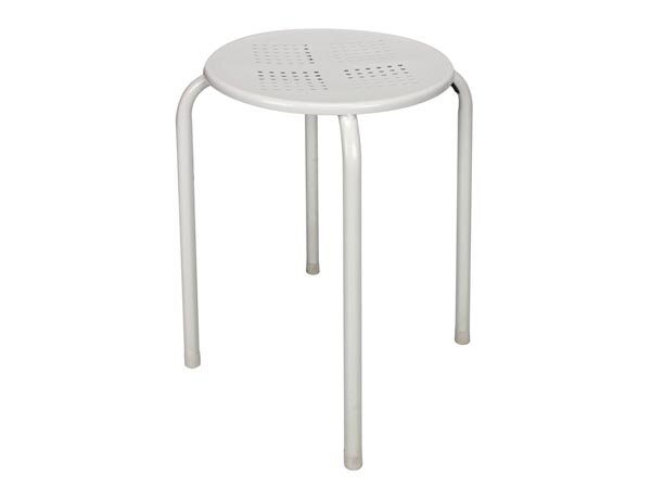 Perel - FP135W - Hocker - Weiß