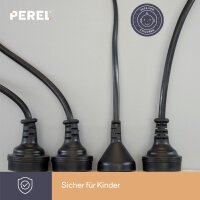 PEREL - EBP10N - 10-fach-Steckdosenleiste - mit Überlastschutz