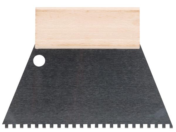 Toolland - HE924180 - Zahnspachtel - 180 mm - ZÄHNE 4 x 4 mm