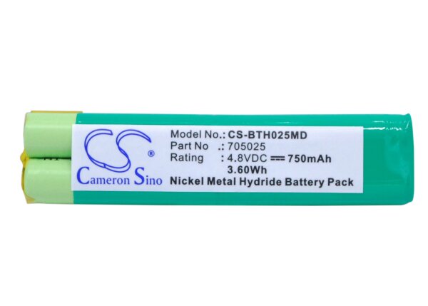 Ersatzakku - CS-BTH025MD - BrandTech 705025 / MettlerToledo AR-BA - 4,8 Volt 750mAh Ni-MH