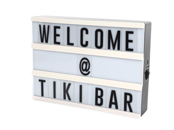 Lichtbox mit Buchstaben - Light Box LED - 20 x 15 x 4 cm - USB-Kabel