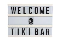 Lichtbox mit Buchstaben - Light Box LED - 20 x 15 x 4 cm - USB-Kabel