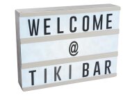 Lichtbox mit Buchstaben - Light Box LED - 20 x 15 x 4 cm - USB-Kabel