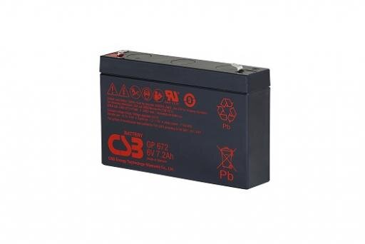 CSB - GP672F1 - 6 Volt 7,2Ah Pb - Faston 4,8mm