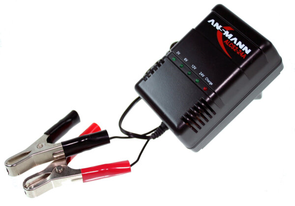 Ansmann - Steckerladegerät - ALCS 2-24 für wartungsfreie Blei- und Bleigel Akkus 2-24 Volt