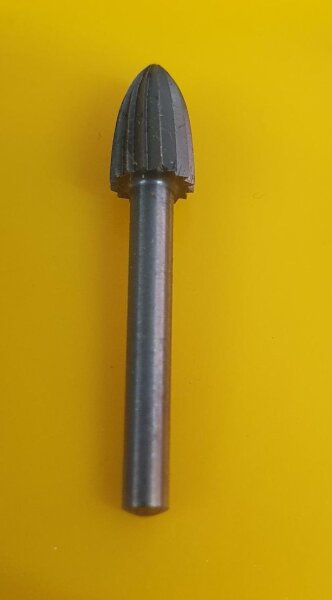 6-mm-Geschoss-Fräser mit 3-mm-Schaft