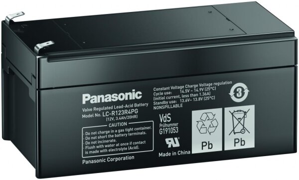Panasonic - LC-R123R4PG - 12 Volt 3400mAh Pb