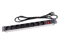 PEREL - EBP08PDU - 8-Fach-Steckdosenleiste - Stecker-Typ...
