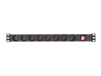 PEREL - EBP08PDU - 8-Fach-Steckdosenleiste - Stecker-Typ...
