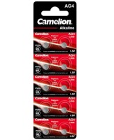 Camelion - AG4 / LR66 / LR626 / 377 - 1,5 Volt 20mAh Alkali Mangan Knopfzelle - 10er Blister