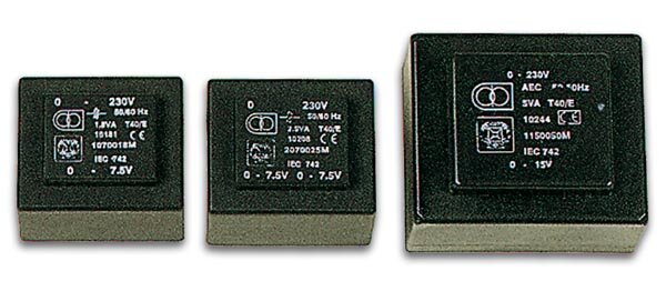 Velleman - 1060120M - Printtransformator 12VA 1 x 6V / 1 x 2.000A