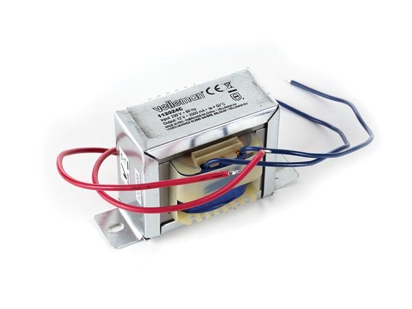 Velleman - 112024C - Transformator, offene Bauart 24 VA 1 x 12 V~ 2000 mA max.