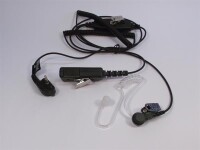 Überwachungsheadset mit Schallschlauch, Kragenmikro...