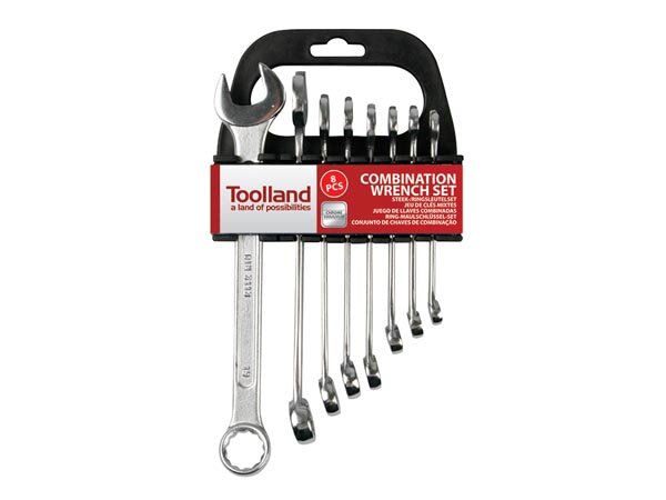 Tooland - 1430-R8 - Ring-Maulschlüssel-Satz 8-19mm 8 tlg.