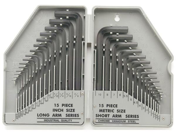 Toolland - 1613-30 - Innensechskant - Winkelschraubendreher - Satz - Sae/m - 30 - tlg.