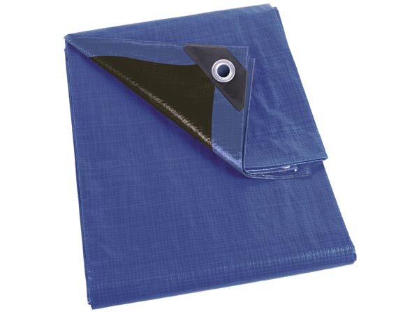 Perel - 180-0610 - Abedeckplane, blau/schwarz, ultrastark 6x 10m
