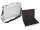 Perel - 1819-14 - Koffer für Laptop, Aluminium, 425mm x 305mm x 80mm - Laptopkoffer, Tragegurt, Schlüsselschloss, 2 Schlüssel, Aluminium, Silbergrau Metallic
