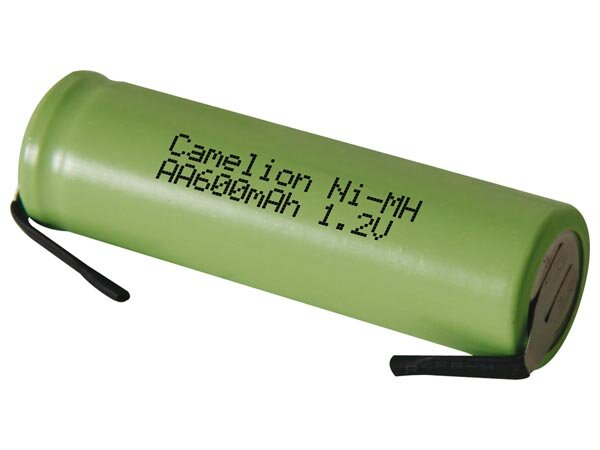 Camelion - 600RSLFMC - Ni-MH 1.2 V - 600 mAh Mit Lötfahnen (unverpackt)