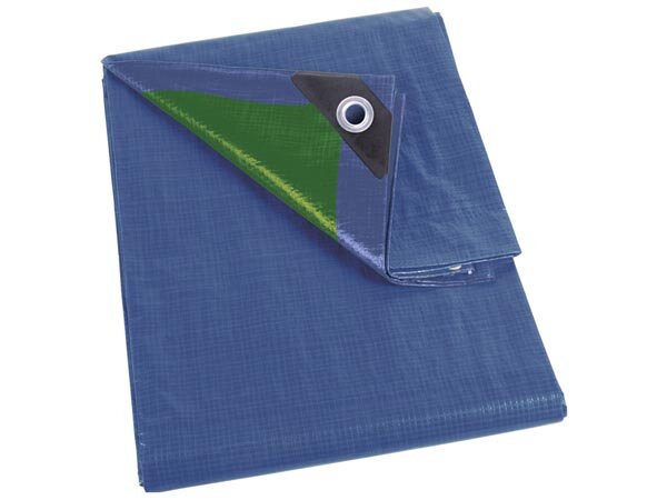 Perel - 70-0508 - Abdeckplane - Blau/Grün - Normal - 5 x 8 m