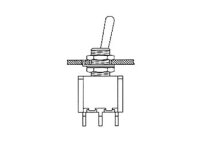velleman - 8409 - Kippschalter vertikal 4PDT EIN-AUS-(EIN)