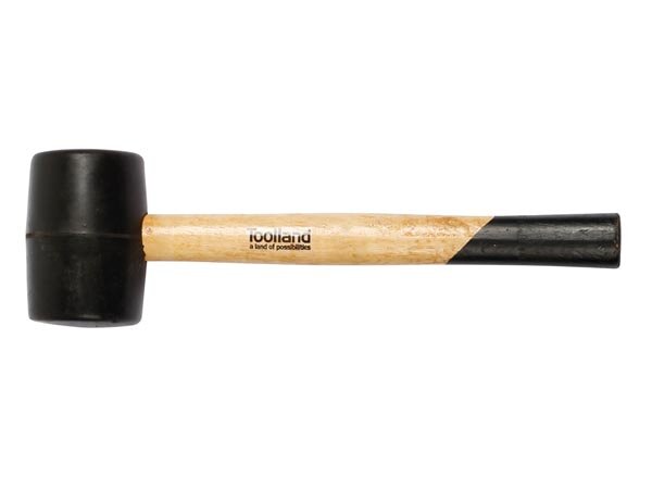 Toolland - AD595900 - Gummi-Hammer - Schwarz - 500 g