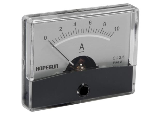 ANALOGES EINBAU-STROMMESSGERÄT 10 A DC / 60 x 47 mm