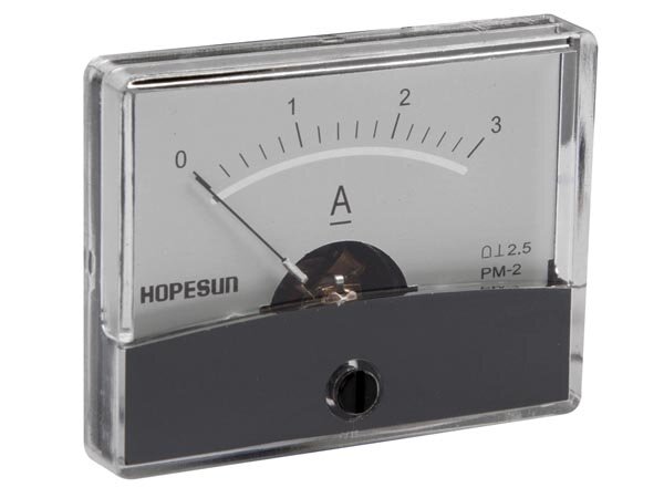 Velleman - AIM603000 - Analoges Panelmeter 3 A DC / 60 x 47 mm