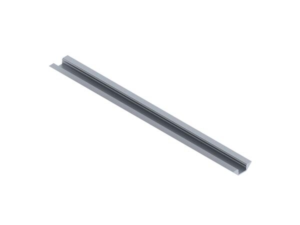 LEDs-ON - AL-E2-2 - Alu-Corner Aluminiumprofil für LED-Streifen Winkelprofil eloxiertes Aluminium silber - 2 m