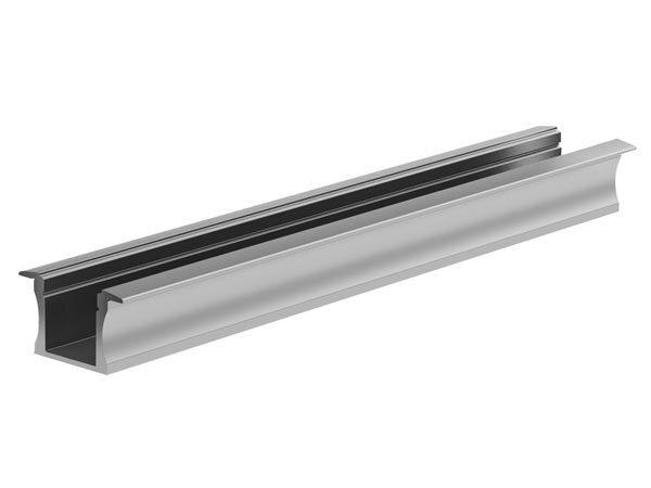 LEDs-ON - AL-RSL15-2 - Einbauleuchte Slimline 15 mm - Aluminium-Einbauprofil für LED-Streifen - Eloxiertes Aluminium - Silber - 2 m