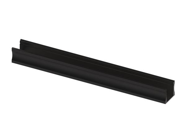 LEDs-ON - AL-SL15B-2 - Slimline 15 mm - Aluminiumprofil für LED-Streifen - Eloxiertes Aluminium - Schwarz - 2 m