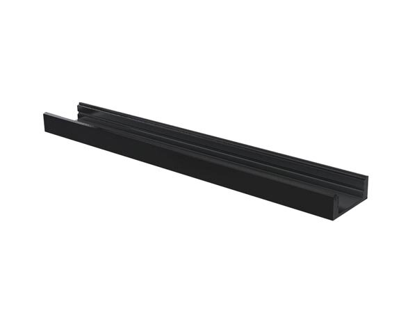 LEDs-ON - AL-SL7B-2 - Slimline 7 mm - Aluminiumprofil für LED-Streifen - Schwarz - 2 m