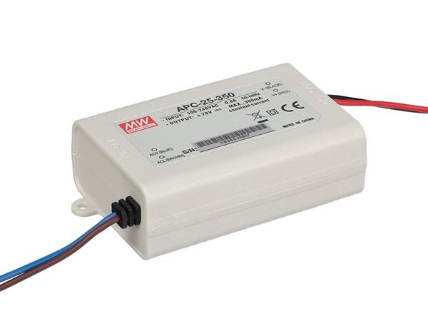 Mean Well - APC-25-350 - LED-Treiber - Konstantstrom - 1 Ausgang - 350 mA - 25 W