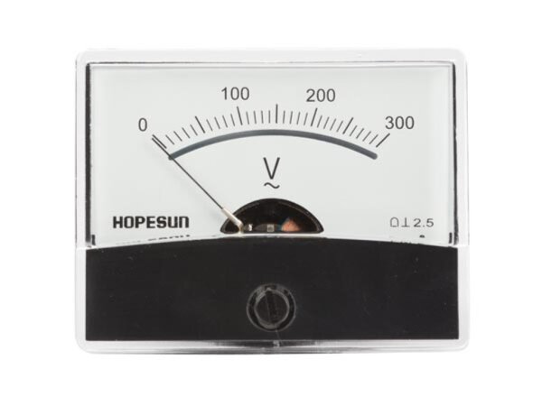 Velleman - AVM60300 - Analoges Spannungspanelmeter 300 V AC / 60 x 47 mm