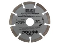 Toolland - BD10115 - Diamant-Trennscheibe - 115 mm -...