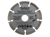 Toolland - BD10125 - Diamant-Trennscheibe - 125 mm -...