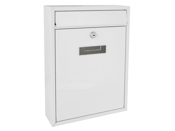 Perel - BG40001 - Briefkasten - Ibiza - weiss - 36 x 26 x 8 cm