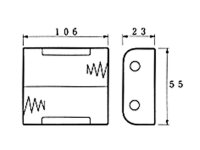 Velleman - BH221B - Batteriehalter für 2 x...