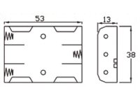Velleman - BH431A - Batteriehalter für 3 x...