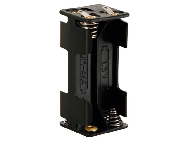Velleman - BH443D - Batteriehalter für 4 x AAA-Baterienhalter (Mit Lötfahnen)