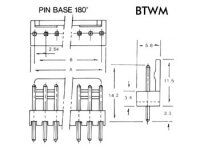velleman - BTWM4 - Platinensteckverbinder - stiftleiste - 4-pol