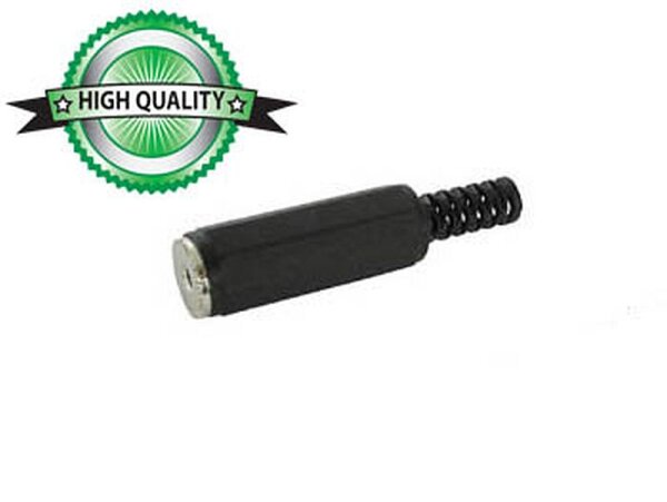 2.5mm-Mono-Klinken-Buchse - Kunststoff, Schwarz