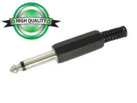 Velleman - CA019 - 6.35mm-Mono-Klinkenstecker - Schwarz,...