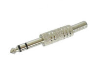 Velleman - CA022 - 6.35mm-Stereo-Klinkenstecker - Vernickelt