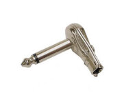Velleman - CA025 - 6.35mm-Mono-Winkelstecker - Vernickelt