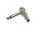 Velleman - CA025 - 6.35mm-Mono-Winkelstecker - Vernickelt