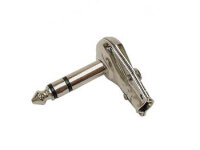 Velleman - CA026 - 6.35mm-Stereo-Winkelstecker - Vernickelt